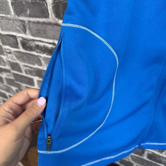 NWT Footjoy Double Layer Jersey Full Zip Hoody sweater Royal blue - Picture 8 of 13